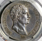 1802-A PCGS AU 58 France 5 Francs Napoleon I Consul An 11 Silver Coin (29080301C)