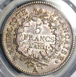 1802-A PCGS VF 30 France An 11 5 Francs No Star Consulat Hercules Silver Coin (25100701D)