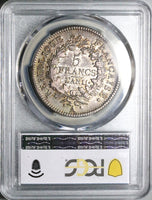 1802-A PCGS VF 30 France An 11 5 Francs No Star Consulat Hercules Silver Coin (25100701D)