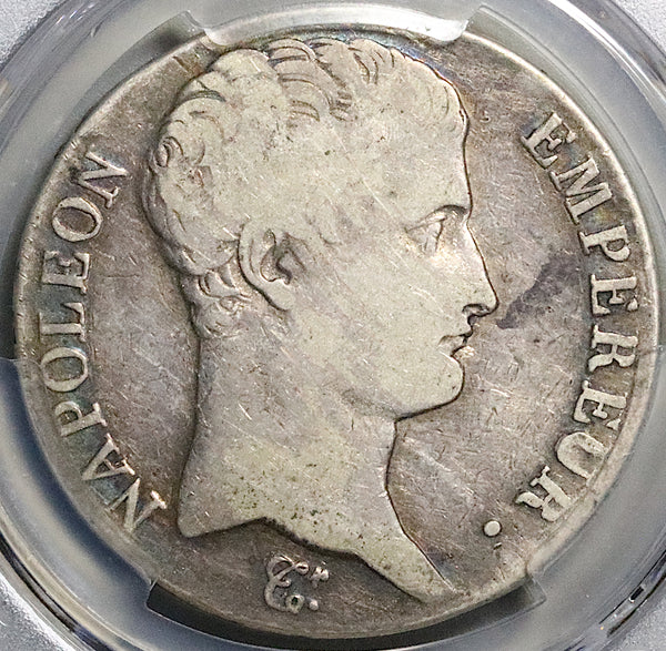 1804-M PCGS F 15 France Napoleon 5 Francs An 13 Empire Toulouse Silver Coin (25081802C)