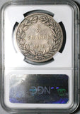 1830-A NGC F 12 France 5 Francs Missing I Raised Louis Philippe Silver Coin (25111301C)