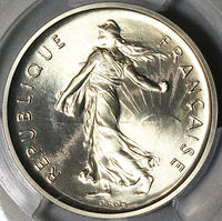 1972 PCGS SP 69 France 5 Francs Piefort Specimen Rare COA Silver Coin POP 1/0 (25090103C)