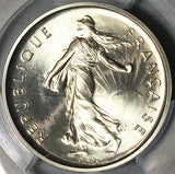 1972 PCGS SP 69 France 5 Francs Piefort Specimen Rare COA Silver Coin POP 1/0 (25090103C)