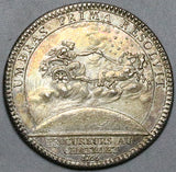1766 France Louis XVI AU Jeton Apollo Aurora Sol Chariot Silver Coin (26082202R)