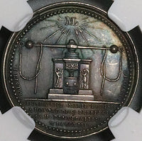 1813 NGC MS 61 France Marie Louise Paris Mint Visit Silver Medal Napoleon Bonaparte (23081901C)