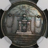 1813 NGC MS 61 France Marie Louise Paris Mint Visit Silver Medal Napoleon Bonaparte (23081901C)