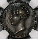 1808 NGC MS 61 France Pauline 3 Graces Silver Napoleon Sister Medal  (23082201C)