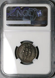 1808 NGC MS 61 France Pauline 3 Graces Silver Napoleon Sister Medal  (23082201C)