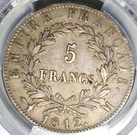 1812-M PCGS XF 45 France 5 Francs Napoleon I Toulouse Mint Silver Coin POP 1/0 (23042403C)