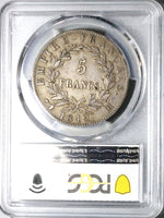 1812-M PCGS XF 45 France 5 Francs Napoleon I Toulouse Mint Silver Coin POP 1/0 (23042403C)