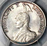 1891 PCGS MS 65 German East Africa 1/2 Rupie GEM Mint State Silver 68k Coin (25121601D)