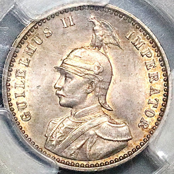 1891 PCGS MS 65 German East Africa 1/4 Rupie Silver Lion Coin 77K (23122101C)