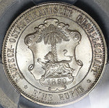 1890 PCGS MS 65 German East Africa 1 Rupie Mint State Lion Silver Coin (24022202C)