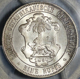 1890 PCGS MS 65 German East Africa 1 Rupie Mint State Lion Silver Coin (24022202C)