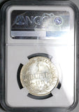 1911-A NGC MS 62 German East Africa 1 Rupie Rare Berlin Silver Coin POP 1/0 (24010401C)