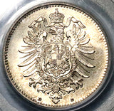 1886-D PCGS MS 64 Germany 1 Mark Kaiser Reich Munich Silver Coin (25050701C)