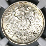 1911-D NGC MS 65 Germany 1 Mark Gem Munich Mint Rare Silver Coin (26012304C)
