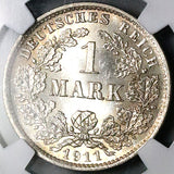 1911-D NGC MS 65 Germany 1 Mark Gem Munich Mint Rare Silver Coin (26012304C)