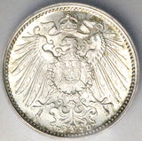 1914/9-D ICG MS 67 Germany 1 Mark Gem Munich Rare Overdate Silver Coin (26012303C)