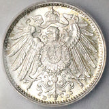 1914/9-D ICG MS 67 Germany 1 Mark Gem Munich Rare Overdate Silver Coin (26012303C)
