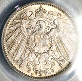 1916-F PCGS MS 64 Germany 1 Mark Mint State Key Stuttgart Silver Coin (26013101C)
