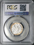 1916-F PCGS MS 64 Germany 1 Mark Mint State Key Stuttgart Silver Coin (26013102C)