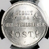 1916-J NGC MS 63 Germany 3 Kopeks Military Occupation OST Baltic Coin (26072002C)