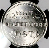 1916-J NGC MS 63 Germany 3 Kopeks Military Occupation OST Baltic Coin (26072002C)