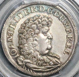 1677 PCGS MS 62 Germany Brunswick Luneburg  2/3 Palm Tree Thaler Coin (15112001D)