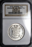 1818 NGC MS 63 Brunswick 24 Groschen Prince George IV (Great Britain) Regent 17k German State Silver Coin (25051502C)