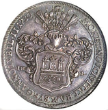 1730 NGC AU 58 Thaler Hamburg German State 200th Augsburg Confession Commemorative Silver Coin (26053103C)