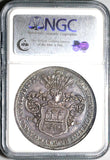 1730 NGC AU 58 Thaler Hamburg German State 200th Augsburg Confession Commemorative Silver Coin (26053103C)
