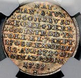 1727 NGC XF 45 Hannover 1/4 Thaler George I King Death Coin POP 1/0 (26042603C)