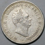 1835-A Hannover Thaler VF William IV Britain German State Silver Coin (26081605R)