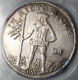 1700 ICG AU 53 Brunswick Hannover 24 Mariengroschen Wildman George I Ludwig German State Silver Coin (26011302C)