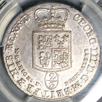 1792 PCGS AU 58 Brunswick Hannover 24 Mariengroschen George III Silver Coin POP 1/0 (25090601C)