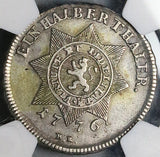 1776 NGC XF 40 Hesse-Cassel 1/2 Thaler Friedrich Sternthaler Silver Coin (25051301C)