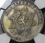 1776 NGC XF 40 Hesse-Cassel 1/2 Thaler Friedrich Sternthaler Silver Coin (25051301C)