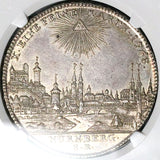 1768 NGC MS 61 Nurnberg Thaler City View Imperial Eagle Silver Coin (25112501C)