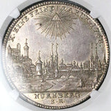 1768 NGC MS 61 Nurnberg Thaler City View Imperial Eagle Silver Coin (25112501C)