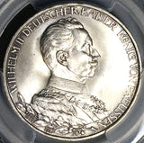 1913 PCGS MS 65 Prussia 3 Mark Reign Jubilee German State GEM Silver Coin (25062102C)