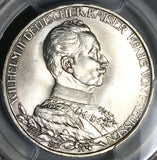 1913 PCGS MS 65 Prussia 3 Mark Reign Jubilee German State GEM Silver Coin (25062102C)