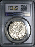 1913 PCGS MS 65 Prussia 3 Mark Reign Jubilee German State GEM Silver Coin (25062102C)