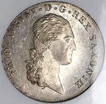 1817 NGC MS 62 Saxony 2/3 Thaler German State Friedrich 60k Coin (25042902C)