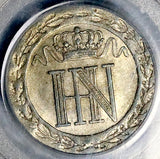 1812-C PCGS AU 58 Westphalia 20 Centimes German Napoleon France Occupation Coin POP 1/1 (26052202C)