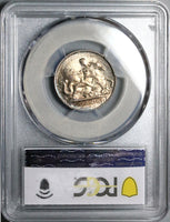 1910 PCGS MS 64 Greece 1 Drachma George Paris Mint State Silver Coin (24042402C)