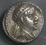170 NGC VF Greek Bactria Kingdom AR Obol Eukratides I Megas Silver (26051602C)