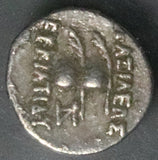 170 NGC VF Greek Bactria Kingdom AR Obol Eukratides I Megas Silver (26051602C)