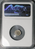170 NGC XF Greek Bactria Kingdom AR Obol Eukratides I Megas Silver (26051601C)