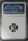 390 BC NGC F AR 1/6 Stater Lycia Mithrapata Lion Scalp Triskeles (26051502C)
